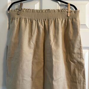 J. Crew Beige Scallop Trim Skirt